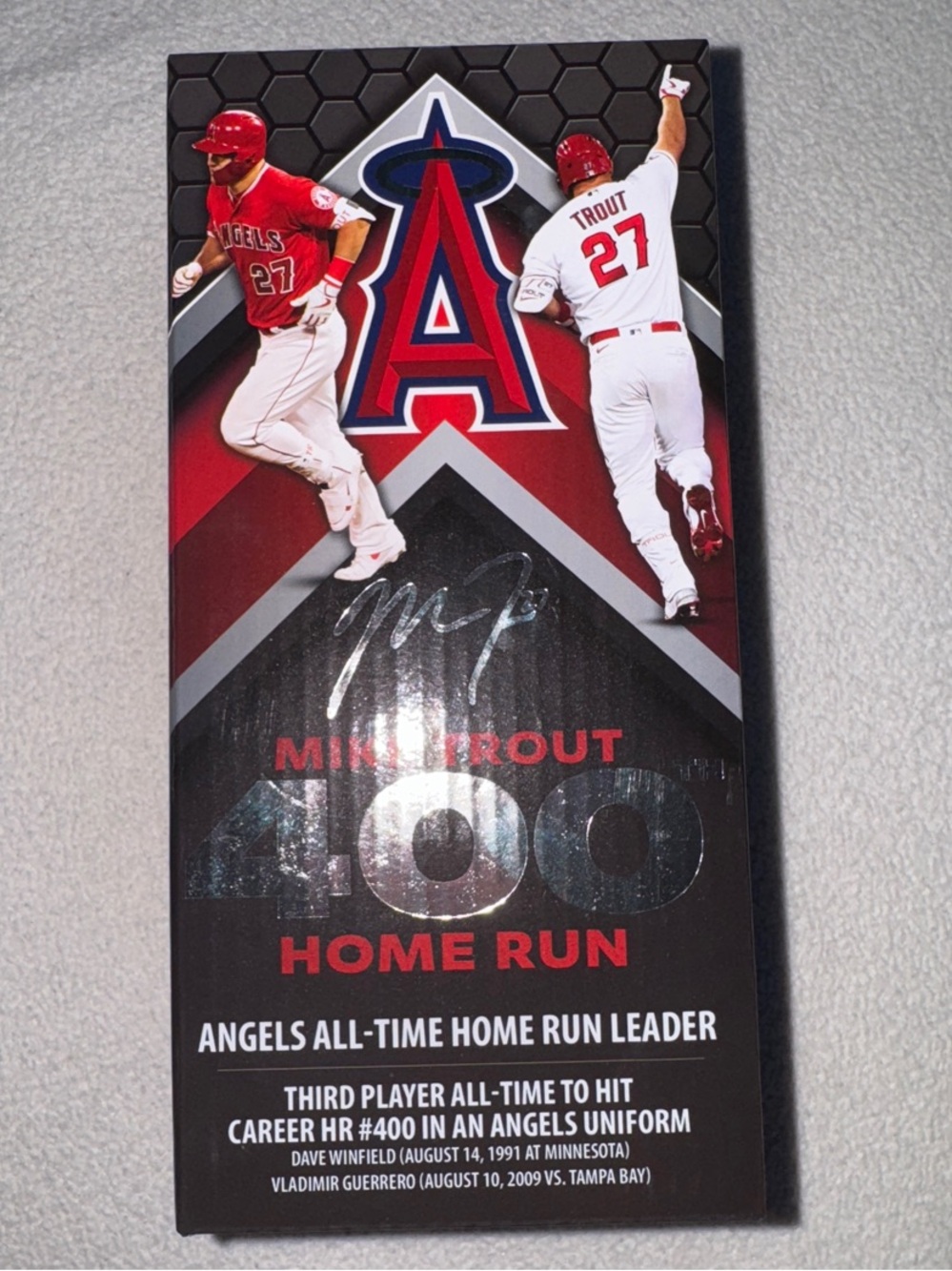 Mike Trout Angels Home Run Bobblehead - Picture 3 of 4